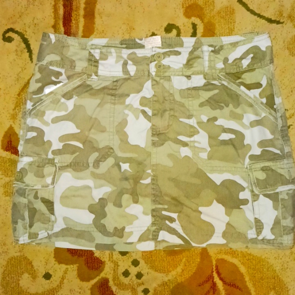 Green Camo Mini Skort